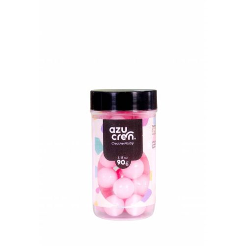 Extra Bola Azúcar Rosa Pastel 14mm 90g Azucren
